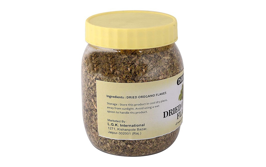 Dilkhush Dried Oregano Flakes    Plastic Jar  300 grams